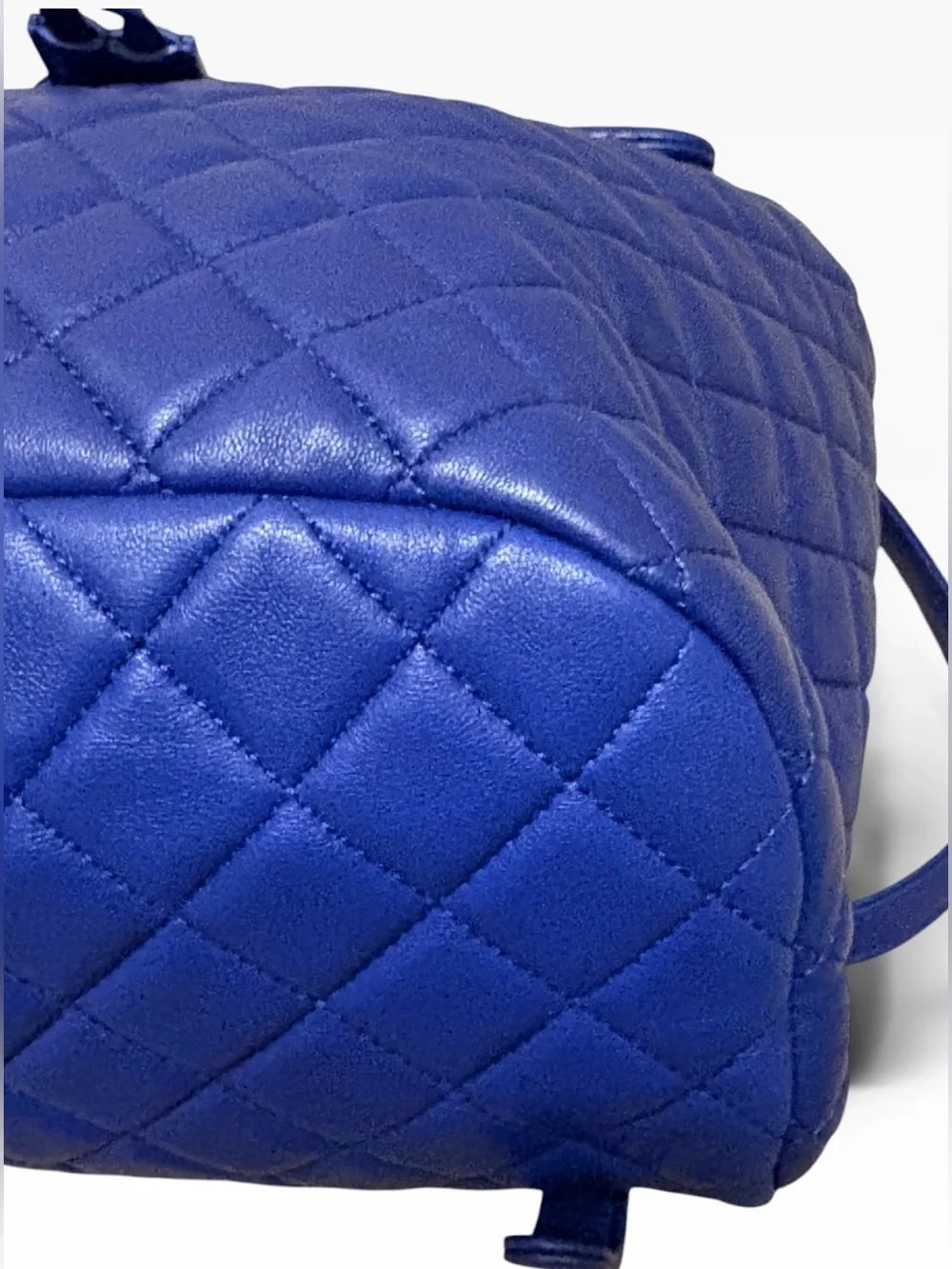 CHANEL Urban Spirit Large Backpack Royal Blue Quilted Lambskin 22 Series